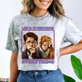 Let's Overthink Everything Shirt Antisocial Introvert Comfort Color Blast T-Shirt Smoke