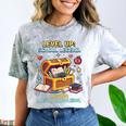 Level Up School Legend Video Game Pixel Art Graduation Comfort Color Blast T-Shirt Smoke
