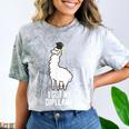 LLama Graduation I Got My Dipllama Cute Llama Comfort Color Blast T-Shirt Smoke