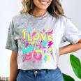 I Love The 90'S 90s Retro Nostalgia Premium Tri-Blend Comfort Color Blast T-Shirt Smoke I Love The 90'S 90s Retro Nostalgia Premium Tri-Blend Comfort Color Blast T-Shirt Smoke