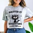 Masters Mastered It Graduate Master Degree Graduation Comfort Color Blast T-Shirt Smoke