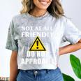 Not At All Friendly Do Not Approach Introvert Warning Comfort Color Blast T-Shirt Smoke