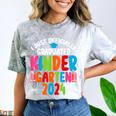 I Officially Graduated Kindergarten Graduation 2024 Comfort Color Blast T-Shirt Smoke