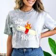One Degree Hotter Graduation T Shirt For College Grads Comfort Color Blast T-Shirt Smoke
