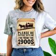 Be Patient With Me I'm From The 1900s Birthday Retirement Comfort Color Blast T-Shirt Smoke