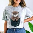 Pocket Otter Lover Introvert Cute Animal Fun Surprise Comfort Color Blast T-Shirt Smoke Pocket Otter Lover Introvert Cute Animal Fun Surprise Comfort Color Blast T-Shirt Smoke