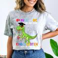 Pre k Graduation We Are Done Class 2023 Pre-k Dinosaur Boys Comfort Color Blast T-Shirt Smoke