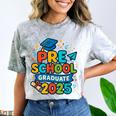 Preschool Graduation 2025 Pre-k Graduate Kids Boys Girls Comfort Color Blast T-Shirt Smoke