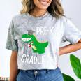 Preschool Graduation Preschooler Dinosaur Pre-K Dino Kids Comfort Color Blast T-Shirt Smoke