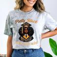 Pretty Educated African American Graduation Class 2024 Comfort Color Blast T-Shirt Smoke