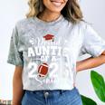 Proud Auntie Of A 2026 Senior Football Graduation Family Comfort Color Blast T-Shirt Smoke
