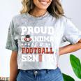 Proud Grandma Of a Football Senior 2026 Graduation Comfort Color Blast T-Shirt Smoke