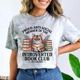 Proud Introverted Book Club Anti Social Reader Pet Cat Comfort Color Blast T-Shirt Smoke Proud Introverted Book Club Anti Social Reader Pet Cat Comfort Color Blast T-Shirt Smoke
