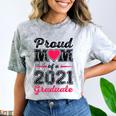 Proud Mom Of A 2021 Graduate Senior Graduation Comfort Color Blast T-Shirt Smoke