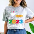 Proud Mom Of A 2023 Graduate Senior 2023 Graduation 23 Comfort Color Blast T-Shirt Smoke