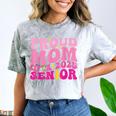 Proud Mom Of a 2025 Graduate Class Senior Graduation Mother Comfort Color Blast T-Shirt Smoke
