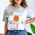 Proud Mom Of a Basketball Senior Class Of 2026 Graduation Comfort Color Blast T-Shirt Smoke