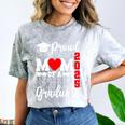 Proud Mom Of a Class Of 2025 Graduate Senior Mom Graduation Comfort Color Blast T-Shirt Smoke