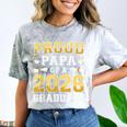 Proud Papa Of A 2026 Graduate Shirt Class Of 2026 Graduation Comfort Color Blast T-Shirt Smoke