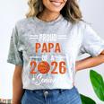 Proud PAPA Of 2026 Senior Basketball Student Graduation Comfort Color Blast T-Shirt Smoke