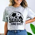 Proud Senior Dad Soccer Class Of 2027 Graduation Graduate Comfort Color Blast T-Shirt Smoke