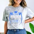 Proud Sister Of a 2018 Grad Graduation Family Comfort Color Blast T-Shirt Smoke