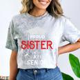 Proud Sister Of a 2019 Senior Graduation Family Comfort Color Blast T-Shirt Smoke