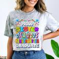 Proud SISTER Of a 2025 Kindergarten Graduate Graduation Comfort Color Blast T-Shirt Smoke
