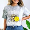 Proud Sister Of A 2026 Senior Softball Graduation Leopard Comfort Color Blast T-Shirt Smoke