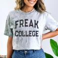 Retro Anti Social FREAK COLLEGE Introvert Stay Away From Me Comfort Color Blast T-Shirt Smoke Retro Anti Social FREAK COLLEGE Introvert Stay Away From Me Comfort Color Blast T-Shirt Smoke