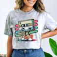 Retro Old Cassette Tape Cartoon With Walker Nostalgia Comfort Color Blast T-Shirt Smoke