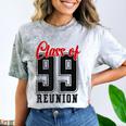 Reunion 1999 Matching Graduation High School Class Of 1999 Comfort Color Blast T-Shirt Smoke