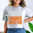 Sarcastic Introvert My Silence Doesn't Mean I Agree Comfort Color Blast T-Shirt Smoke