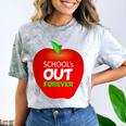 School Is Out Forever Graduation Humor Comfort Color Blast T-Shirt Smoke