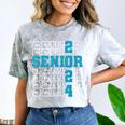 Senior 2024 Graduation Class Of 2024 Senior Boys Girls Comfort Color Blast T-Shirt Smoke