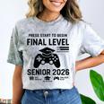 Senior 2026 Final Level Gamer Graduation 2026 Comfort Color Blast T-Shirt Smoke