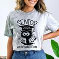 Senior 2026 High School College Graduation Year Class Of 26 Comfort Color Blast T-Shirt Smoke