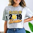 Senior Class Of 2019 Tshirt Graduation School Volleyball Comfort Color Blast T-Shirt Smoke