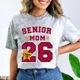 Senior Mom 2026 Proud Senior Mom Class Of 26 For Graduation Comfort Color Blast T-Shirt Smoke