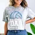 Senior Volleyball Dad Class Of 2025 Graduation Graduate Comfort Color Blast T-Shirt Smoke