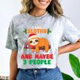 Sloth For Sloth Lover Men Women Kids Introverts Comfort Color Blast T-Shirt Smoke Sloth For Sloth Lover Men Women Kids Introverts Comfort Color Blast T-Shirt Smoke