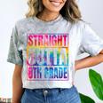 Straight Outta 8th Grade Great Graduation Eighth Grade Comfort Color Blast T-Shirt Smoke