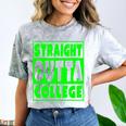 Straight Outta College 2018 Graduation Comfort Color Blast T-Shirt Smoke