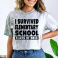 I Survived Elementary School Class Of 2018 Graduation Shirt Comfort Color Blast T-Shirt Smoke
