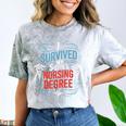 I Survived My Sister'S Nursing Degree Sis Nurse Graduation Comfort Color Blast T-Shirt Smoke