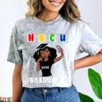 Women HBCU Grad 2025 College Graduation Apparel Comfort Color Blast T-Shirt Smoke