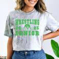 Wrestling Senior Night Wrestling Senior 2025 Graduation 32 Comfort Color Blast T-Shirt Smoke
