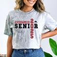 Wrestling Senior Night Wrestling Senior 2025 Graduation 70 Comfort Color Blast T-Shirt Smoke
