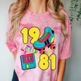 1981 Retro Raised In The 80s Old School Nostalgia Vibes Comfort Color Blast T-Shirt Clay