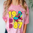 1987 Retro Raised In The 80s Old School Nostalgia Vibes Comfort Color Blast T-Shirt Clay